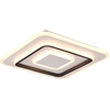 Image de Plafonnier LED carré avec télécommande JORA blanc et noir 46 W, nuances de blanc, 5400 lm, métal, dimensions : 6,5 x 39,5 x 39,5 cm, IP20, RL