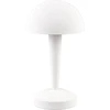 Image de Lampe de table Canaria blanche 1xE14x5W en métal, dimensions : 26,5 x 15 x 15 cm, IP20, RL