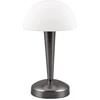 Image de Lampe de table Canaria noire-chromée-blanche 1xE14x5W verre, dimensions : 26,5x15x15 cm, IP20, RL