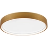 Image de Plafonnier LED DOHA 29 W, de 2 700 à 3 500 K, 3 260 lm, métal doré et nuances dorées, dimensions : 5 x 45 x 45 cm, IP20, Trio