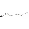 Image de Plafonnier LED INDIRA 25 W, 3 000 K, 3 000 lm, métal noir, dimensions : 6,5 x 245 x 50 cm, IP20, Trio