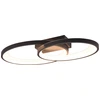 Image de Plafonnier LED MALAGA 25 W, 3000 K, 2900 lm, métal noir, dimensions : 8 x 57 x 30 cm, IP20, RL