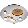 Image de Plafonnier LED ZODIAC 42 W, de 2 700 à 3 500 K, 5 100 lm, métal, nuances d'argent, dimensions : 10 x 50 x 50 cm, IP20, Trio
