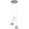 Image de Suspension KAPRUN argent et nuances d'argent, 3xE14x28W, métal, dimensions : 150x29x29 cm, IP20, Trio