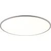 Image de Plafonnier LED rond avec télécommande YUMA, blanc argenté, 53 W, nuances de blanc, 6700 lm, métal, dimensions : 5 x 100 x 100 cm, IP20, Trio