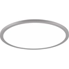 Image de Plafonnier LED rond avec télécommande YUMA, blanc argenté, 20 W, nuances de blanc, 2250 lm, métal, dimensions : 5 x 40 x 40 cm, IP20, Trio