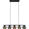Image de SHELDON 5xE14 10W RL lampe suspendue sphère en verre coloré