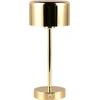 Image de Trio Leuchten - Lampe de table moderne en laiton rechargeable - Poppie Touch-funktion Dimmer I Dimmbar I Wohnzimmer I Schlafzimmer - Stahl Rund - I (nicht austaustauschbare) LED