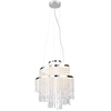 Image de Suspension LED POMP, nuances d'argent, 30 W, nuances de blanc, 4300 lm, métal, dimensions : 150 x 38 x 38 cm, IP20, RL