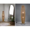 Image de Petit lampadaire scandinave pour le coin du salon, lampe en osier à l'aspect rotin