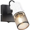 Image de Applique murale TOSH noir et blanc 1xE14x15W en métal, dimensions : 13,7 x 9 x 9 cm, IP20, Trio