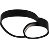 Image de Plafonnier LED sur mesure avec télécommande RISE noir et blanc 21 W, nuances de blanc, 2400 lm, métal, dimensions : 11 x 43 x 36 cm, IP20, Trio