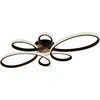 Image de Grand plafonnier LED noir, 83cm
