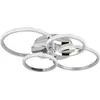 Image de Plafonnier quadruple anneau moderne argenté CIRES LED 27W RL