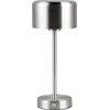Image de Trio Leuchten - Moderne tafellamp staal oplaadbaar - Poppie Touch-funktion Dimmer I Dimmbar I Wohnzimmer I Schlafzimmer - Stahl Rund - I (nicht austaustauschbare) LED