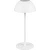 Image de Lampe de table LED sans fil RICARDO blanche 2 W, blanc chaud, 240 lm, plastique, dimensions : 30 x 13,5 x 13,5 cm, IP54, RL