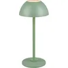 Image de Lampe de table LED rechargeable RICARDO, vert pistache, 2 W, blanc chaud, 240 lm, plastique, dimensions : 30 x 13,5 x 13,5 cm, IP54, RL