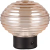 Image de Lampe de table LED Earl noir et ambre 2 W, blanc chaud, 100 lm, verre, dimensions : 14,5 x 15,5 x 15,5 cm, IP20, RL