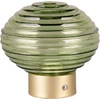 Image de Lampe de table LED Earl vert et laiton 2 W, blanc chaud, 100 lm, verre, dimensions : 14,5 x 15,5 x 15,5 cm, IP20, RL