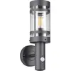 Image de REALITY Applique PALOMA R21719142 avec capteur de mouvement, E27, IP44, sans ampoule, détecteur de mouvement, gris