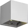 Image de Applique d'extérieur LED avec détecteur TALENT, titane, 1 W, blanc chaud, 100 lm, métal, dimensions : 10 x 10 x 10,5 cm, IP44, RL