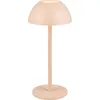 Image de Lampe de table LED rechargeable RICARDO rose 2 W, blanc chaud, 240 lm, plastique, dimensions : 30 x 13,5 x 13,5 cm, IP54, RL