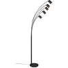Image de Loft lampadaire noir mat spot pour salon chambre 200 cm 5xGU10 10W MARLEY Trio