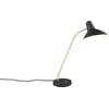 Image de Lampe de bureau minimaliste noir mat flexible laiton mat bras interrupteur 1xE27 10W TRAVELLER Trio