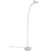 Image de Lampadaire classique gris laiton bras de lecture réglable pour salon chambre 145 cm 1xE27 10W TRAVELLER Trio