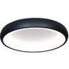 Image de Trio Luminaires - Plafonnier moderne I Lampe de plafond I Lampe I Luminaire Noir 45 cm avec LED à intensité variable - Cardona - Métal rond - Compatible LED (non remplaçable) LED