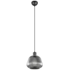 Image de Suspension TARIFA noire 1xE27x25W en verre, dimensions : 150x22x22 cm, IP20, Trio