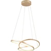 Image de Suspension LED DARVIN dorée 34 W, nuances de blanc, 4500 lm, métal, dimensions : 150 x 64 x 49 cm, IP20, Trio