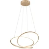 Image de Suspension LED DARVIN dorée 52 W, nuances de blanc, 6700 lm, métal, dimensions : 150 x 84 x 66 cm, IP20, Trio