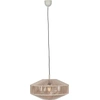 Image de Trio Luminaires - Japandi Japandi Lampe suspendue I Suspension I Lampe suspendue cordon marron 46 cm - Svea I Salon I Chambre à coucher - Ronde - Compatible LED E27