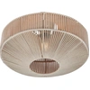 Image de Plafonnier SVEA beige-crème 1xE27x10W en tissu, dimensions : 31x46x46 cm, IP20, Trio