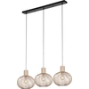 Image de Lustre GILA sable et noir 3xE27x10W en métal, dimensions : 150x120x33 cm, IP20, Trio