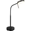 Image de Lampe de bureau sans fil noire bras flexible rechargeable USB-C couleur variable LED 3W MORENO RL