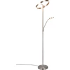 Image de Lampadaire LED TRIO 449510207 WILLIS 39 W + 5,5 W, 4600 lm + 550 lm, 2700-3200-4000 K nickel mat