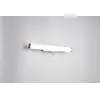 Image de Applique murale LED MATTIMO blanche chromée 4 W, blanc neutre, 500 lm, verre, dimensions : 5 x 40 x 8,5 cm, IP44, Trio