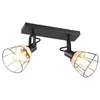 Image de Casalum R86232032 Jerome E27 Spot double noir mat