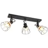 Image de Casalum R86233032 Jerome E27 Spot triple noir mat