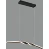 Image de Suspension LED, métal, noir, réglable en hauteur, H 150 cm