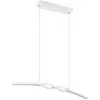 Image de Suspension LED, métal, blanc, réglable en hauteur, H 150 cm