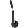 Image de Applique murale LED, métal, interrupteur, noir mat, H 45,5 cm