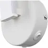 Image de Applique murale LED, métal, blanc mat, avec interrupteur, H 45,5 cm