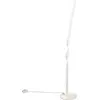 Image de Lampadaire LED, métal, blanc mat, interrupteur au pied, H 110 cm