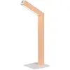 Image de Lampe de table LED, MDF, couleur bois, variateur d'intensité tactile, H 37,5 cm