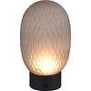 Image de Lampe de table LED, fumé, variateur tactile, batterie, H 20,5 cm