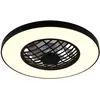 Image de TRIO Reality R64462102 LINKÖPING Plafonnier avec ventilateur D590 mm LED SMD 45 W/5600 lm 2700-6500 K noir, télécommande