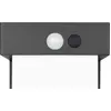 Image de LED, lampe solaire d'extérieur, noire, capteur, fonctionnement sur batterie, H 100 cm